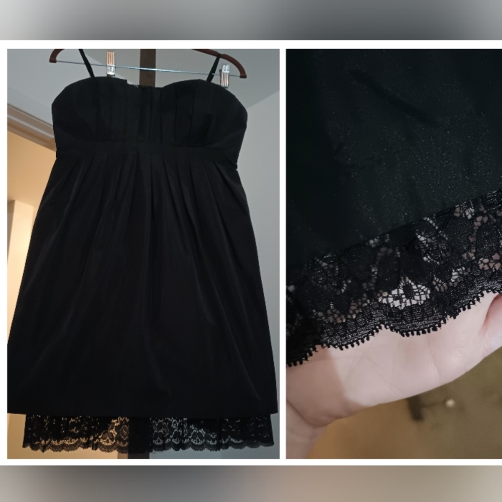 BCBGeneration Strapless Black Dress Size 6